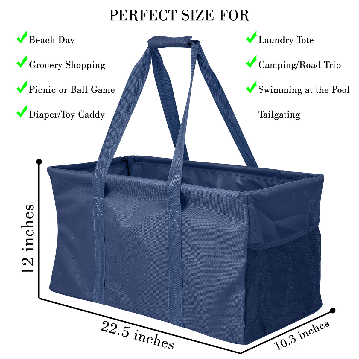 VerPetridure Clearance Expandable Grocery Trolley Bag Picnic Bag Portable  Storage Bag 
